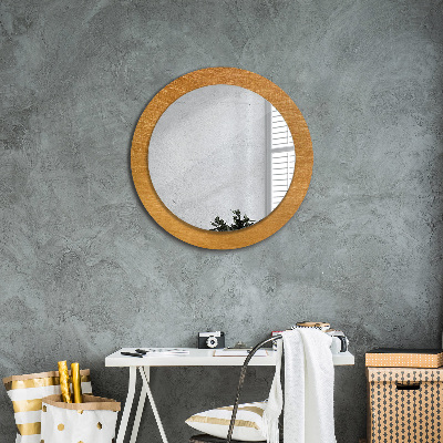 Round decorative wall mirror Metal surface