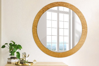 Round decorative wall mirror Metal surface