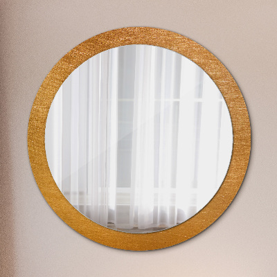 Round decorative wall mirror Metal surface