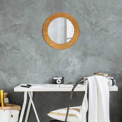 Round decorative wall mirror Metal surface