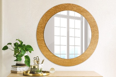 Round decorative wall mirror Metal surface