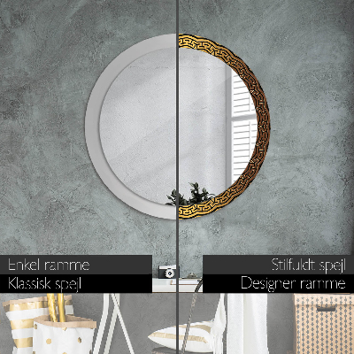 Round decorative wall mirror Greek ornament