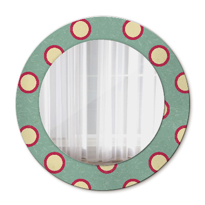 Round mirror decor Circles dots