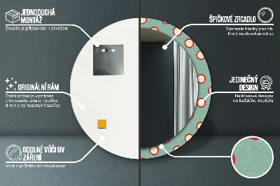 Round mirror decor Circles dots