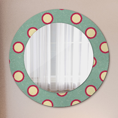 Round mirror decor Circles dots