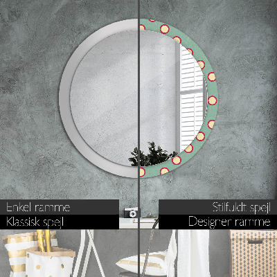 Round mirror decor Circles dots