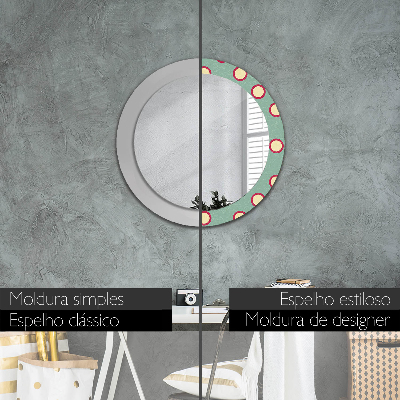 Round mirror decor Circles dots