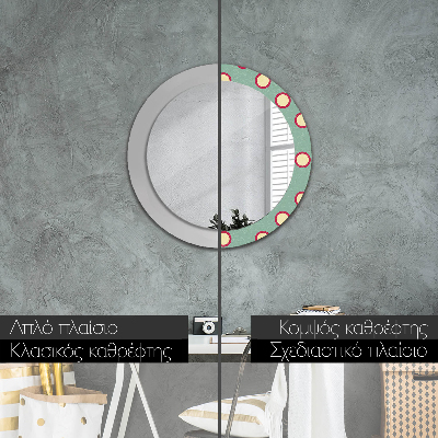 Round mirror decor Circles dots