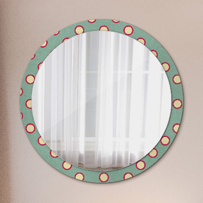 Round mirror decor Circles dots