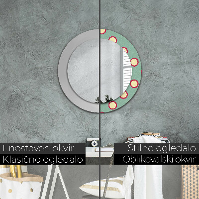 Round mirror decor Circles dots