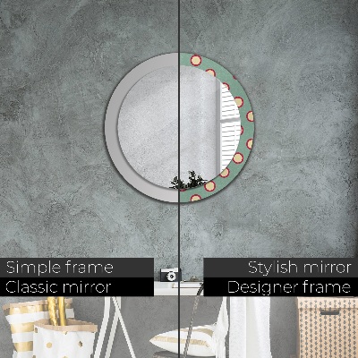 Round mirror decor Circles dots