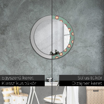 Round mirror decor Circles dots