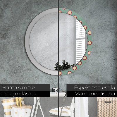 Round mirror decor Circles dots