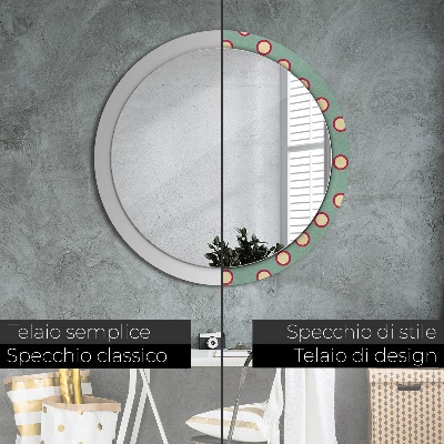 Round mirror decor Circles dots