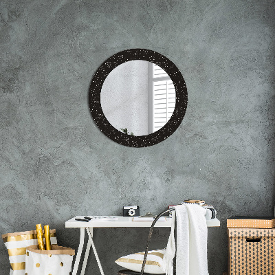 Round mirror decor Chaotic dots