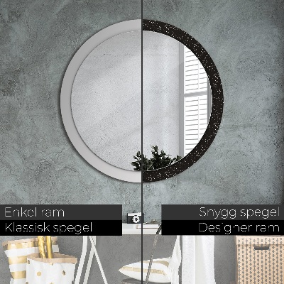 Round mirror decor Chaotic dots