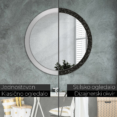 Round mirror decor Chaotic dots