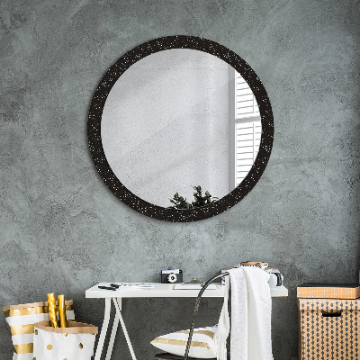 Round mirror decor Chaotic dots