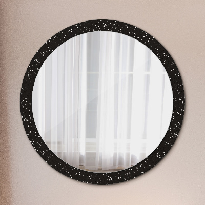 Round mirror decor Chaotic dots