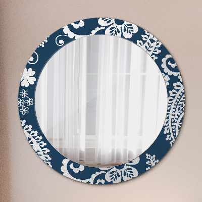 Round mirror decor Paisley composition