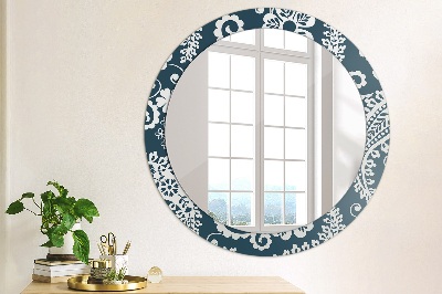 Round mirror decor Paisley composition