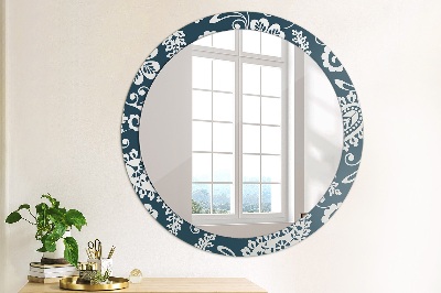 Round mirror decor Paisley composition