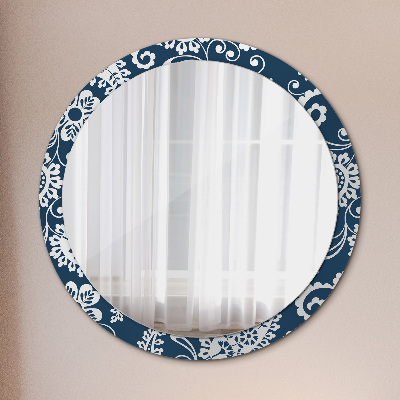 Round mirror decor Paisley composition