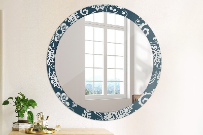 Round mirror decor Paisley composition