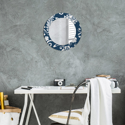 Round mirror decor Paisley composition