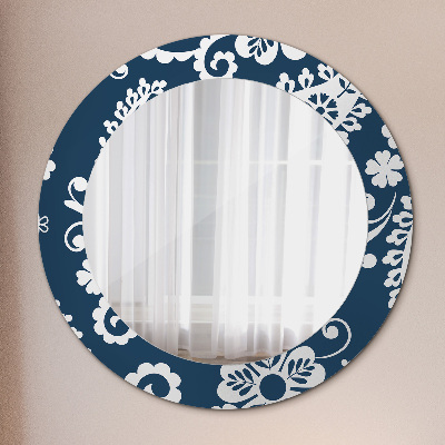 Round mirror decor Paisley composition