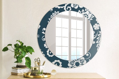 Round mirror decor Paisley composition