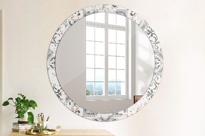 Round mirror decor Retro tiles