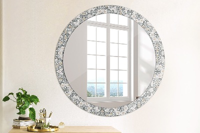 Round decorative wall mirror Geometric ornaments