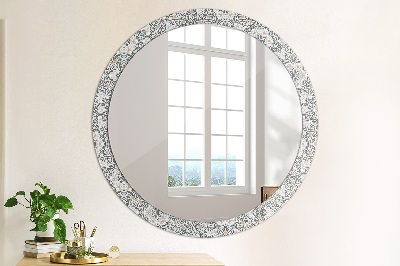 Round decorative wall mirror Geometric ornaments