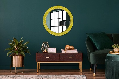 Round decorative wall mirror Lemon pattern