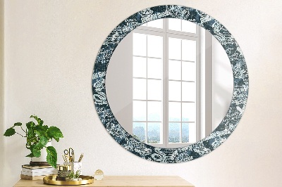 Round decorative wall mirror Ny collage