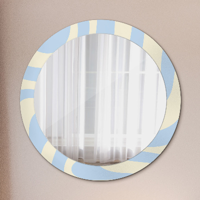 Round decorative wall mirror Abstract shape