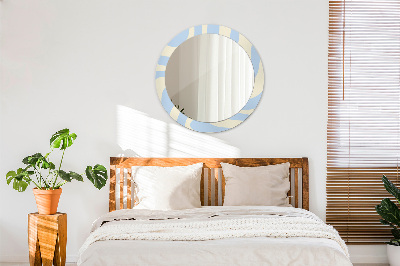 Round decorative wall mirror Abstract shape