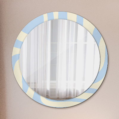 Round decorative wall mirror Abstract shape