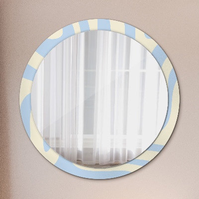 Round decorative wall mirror Abstract shape