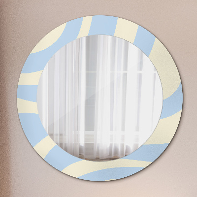 Round decorative wall mirror Abstract shape