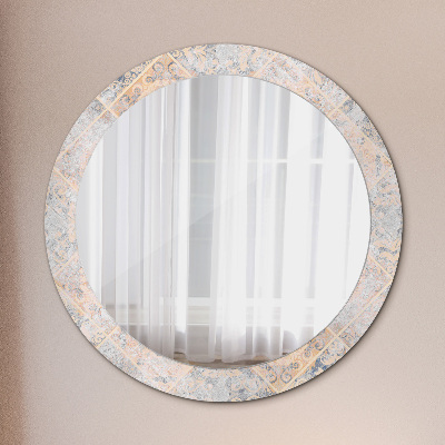 Round mirror print Shabby mosaic