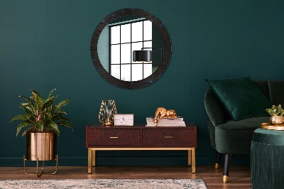 Round decorative wall mirror Futuristic abstract