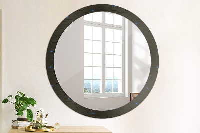 Round decorative wall mirror Futuristic abstract