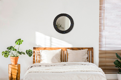 Round decorative wall mirror Futuristic abstract