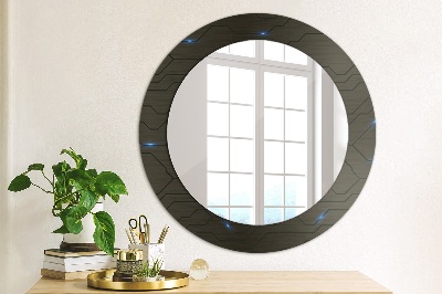 Round decorative wall mirror Futuristic abstract