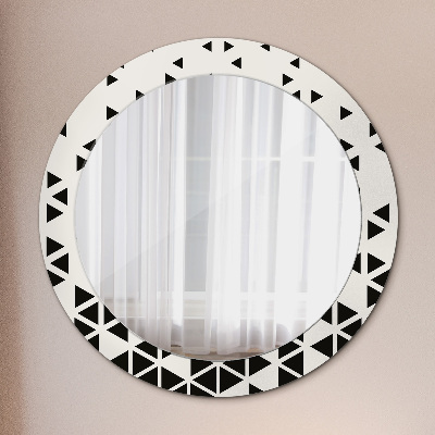 Round mirror decor Abstract geometric