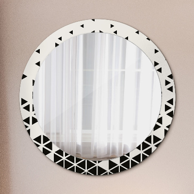 Round mirror decor Abstract geometric