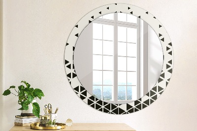 Round mirror decor Abstract geometric