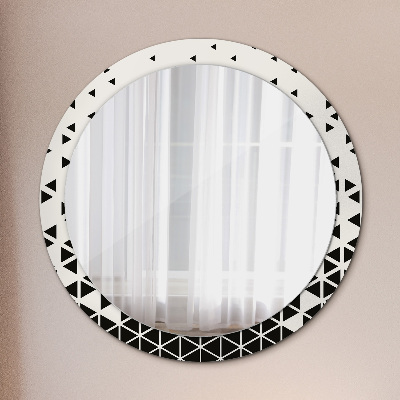 Round mirror decor Abstract geometric